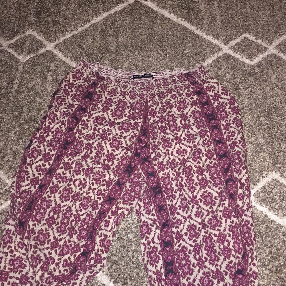 Brandy Melville Flowy Boho Printed Pants